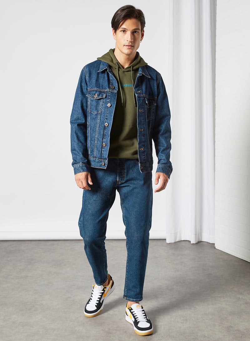 JACK & JONES - Casual Logo Hoodie Green - Image 1