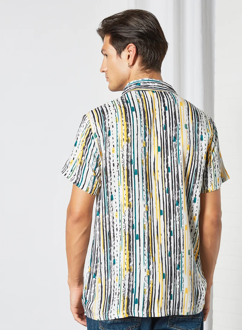 Sivvi x D'Atelier Stripe Print Shirt Multicolour