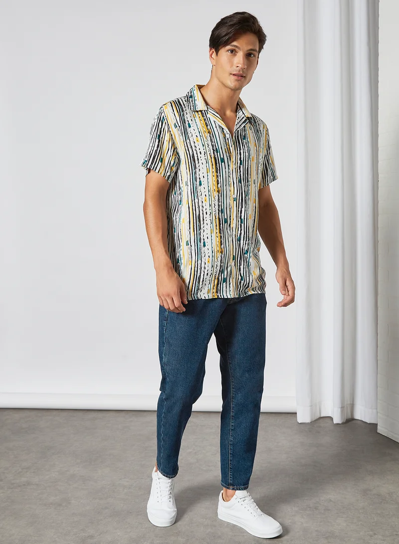 Sivvi x D'Atelier Stripe Print Shirt Multicolour