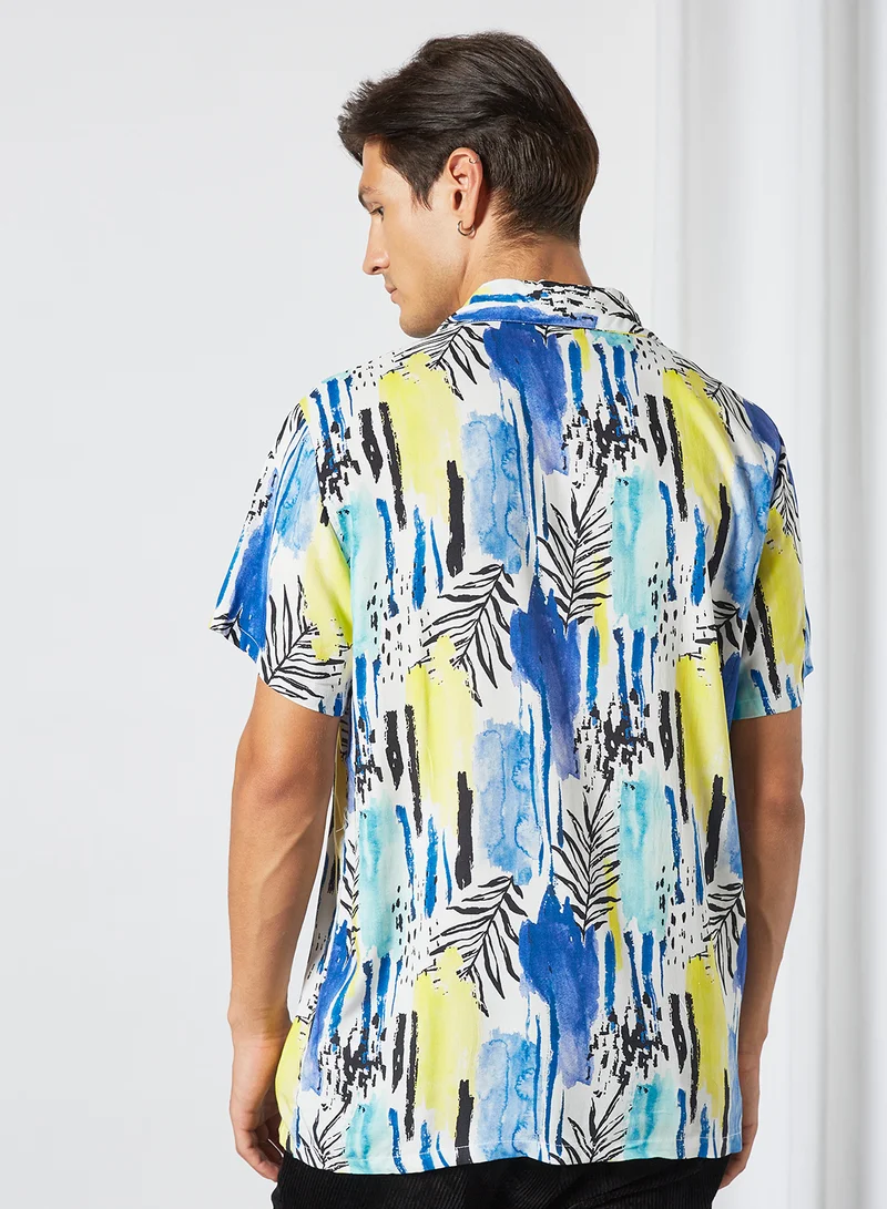 Sivvi x D'Atelier Palm Print Shirt