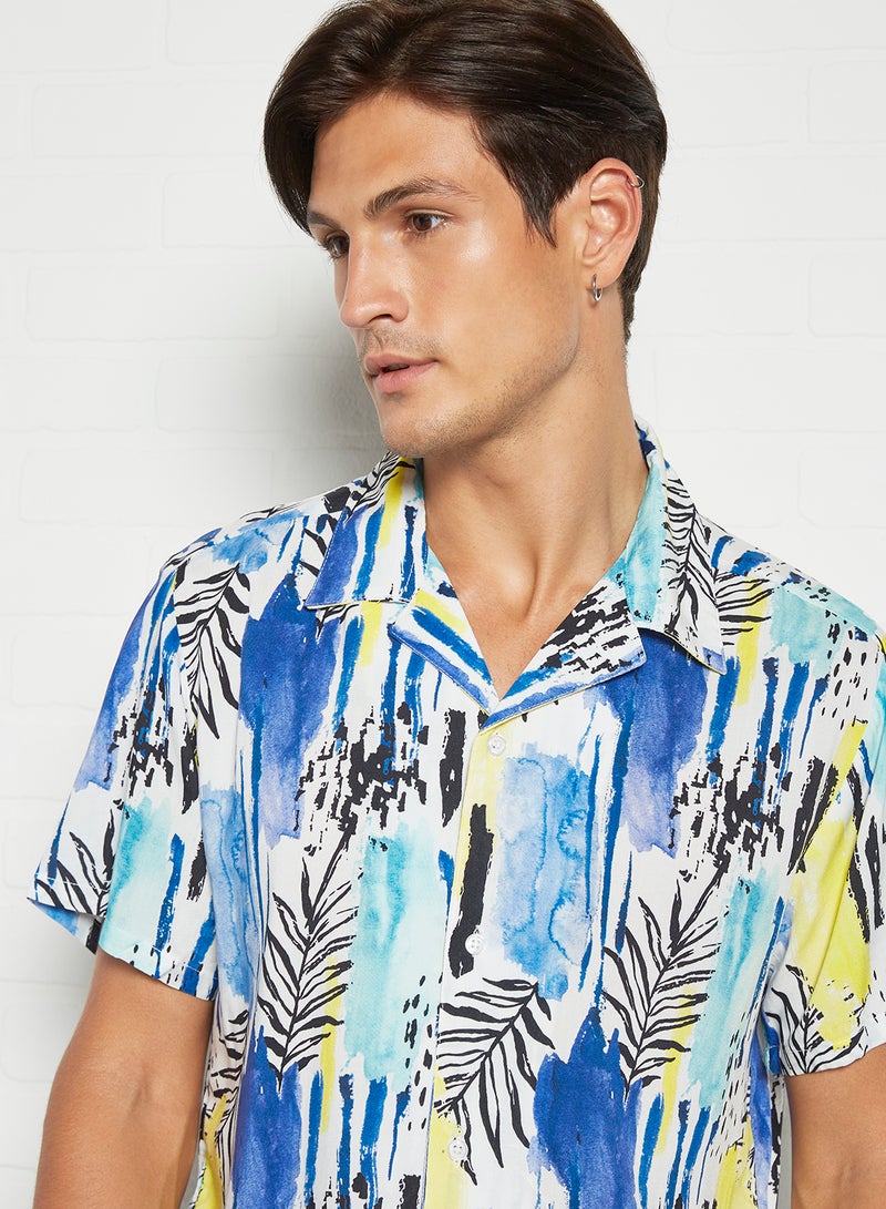 Sivvi x D'Atelier - Palm Print Shirt Multicolour - Image 1
