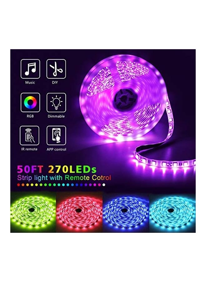 Generic - LED Strip Light With Remote Controller Multicolour 2.51kg - Image 1
