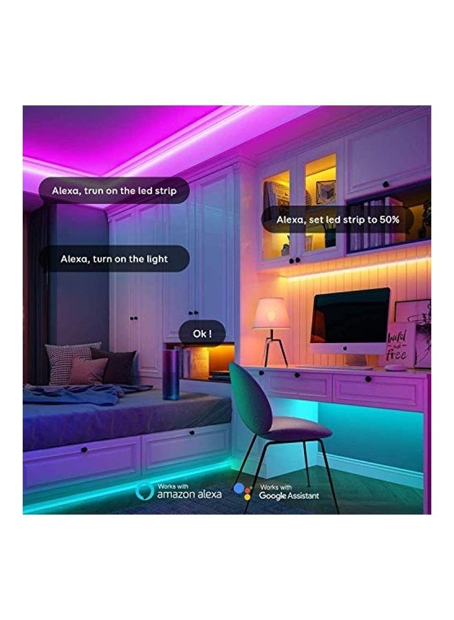 Generic - LED Strip Light With Remote Controller Multicolour 1.64kg - Image 1