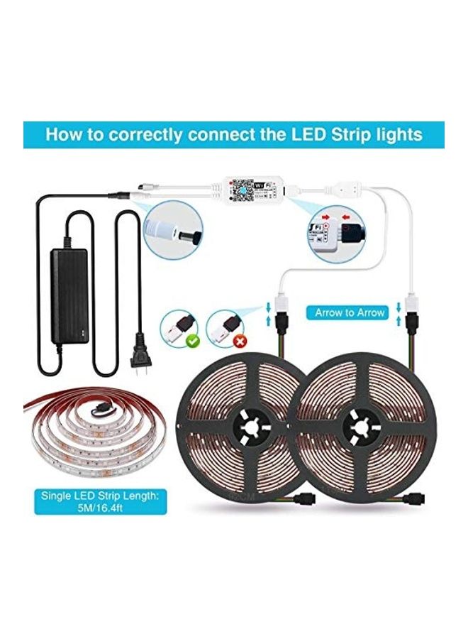 Generic - LED Strip Light With Remote Controller Multicolour 1.64kg - Image 1