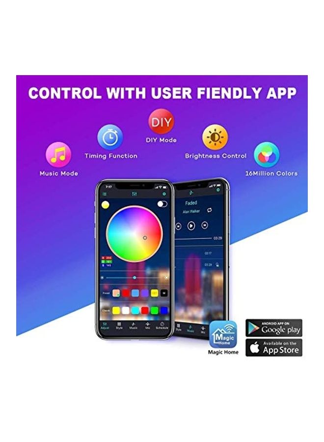 Generic - LED Strip Light With Remote Controller Multicolour 1.64kg - Image 1