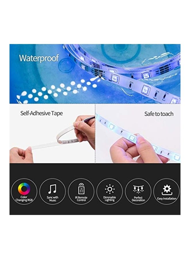 LED Strip Light With Remote Controller Multicolour 1.52kg