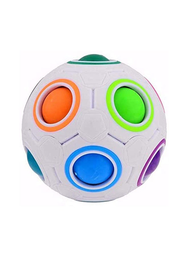 مكعبات بازل تعليمية بتصميم كرة سحرية غريبة رائعة بألوان قوس قزح للأطفال 13.22x10.04x2.24سم - Image 2