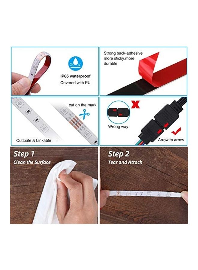 Generic - LED Strip Light With Remote Controller Multicolour 1.75kg - Image 1
