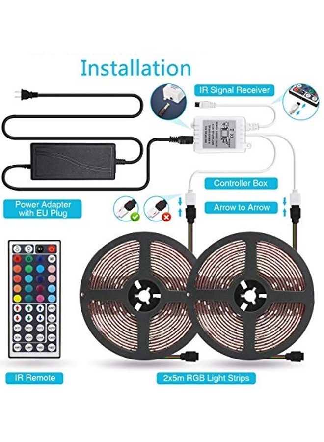 Generic - LED Strip Light With Remote Controller Multicolour 1.75kg - Image 1