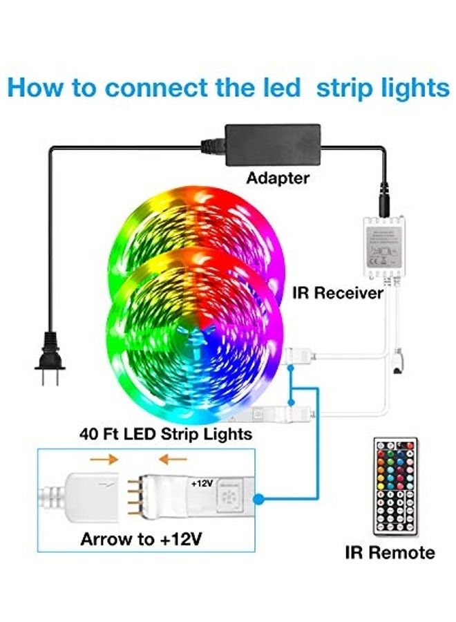 DAYBETTER LED Strip Light With Remote Controller Multicolour 0.98kg - Image 4