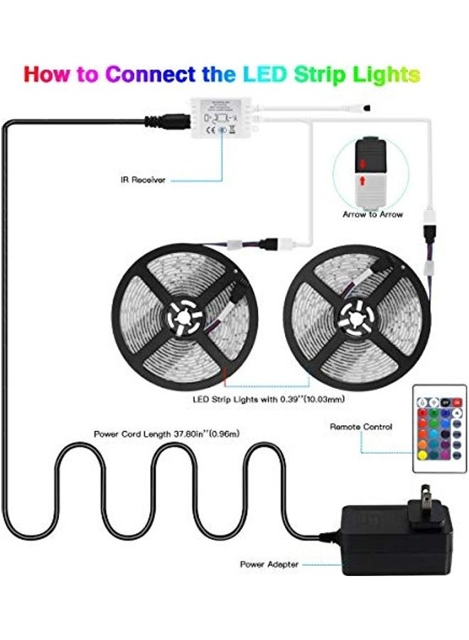 LED Color Changing Stripe Light Rope Multicolour 0.95kg