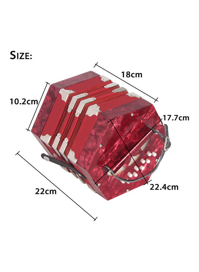 Generic - 20-Button Concertina Accordion - Image 1