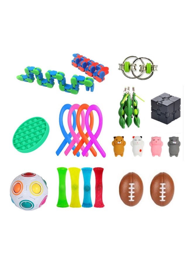23 Pieces Leaf Pop Bubble Sensory Toys  - Image 1