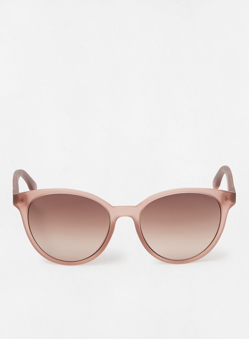 لاكوست نظارات شمسية بإطار مستدير وعدسات واقية من الأشعة فوق البنفسجية مقاس 54 مم للنساء - Image 1