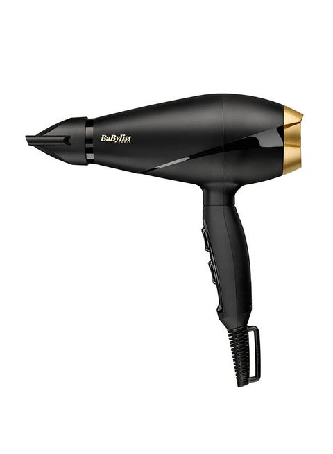 Ac Hair Dryer 2000W Long-Life Salon Ac Motor With 2 Heat / 2 Speed Settings + Cold Shot 2.8M Salon Length Power Cord  100Km/Hour Air Speed, Removable Rear Filter  6704Sde(Black) Black 9.8x26.2x24.8cm