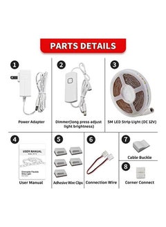 Generic LED Strip Light With Remote Controller Multicolour 0.46kg  - Image 4