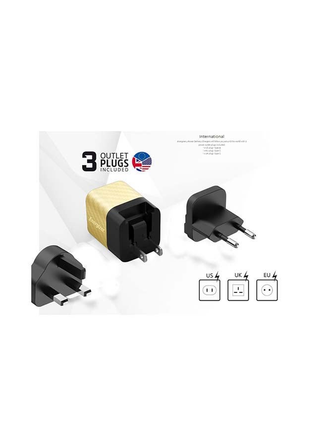 Ultimate 20W iPhone Charger USB C PD Fast USB C Charger iPhone 15 Fast Charger Head USB-C Power Plug Universal Travel Adapter For iPhone 15/15 Pro Max/15 Pro/15 Plus/14/13/12/11 Gold - v1629284722/N50190282A_3