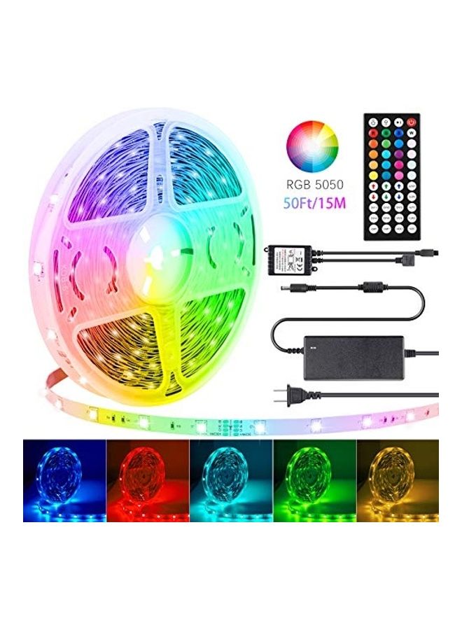 Generic LED Strip Light With Remote Controller Multicolour 1.28kg  - Image 1