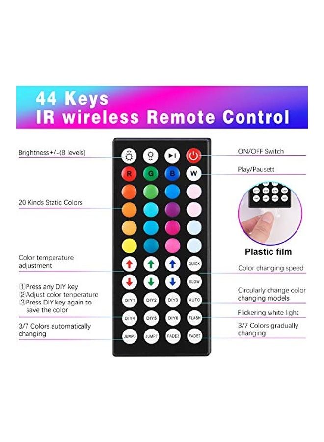 Generic LED Strip Light With Remote Controller Multicolour 1.28kg  - Image 2