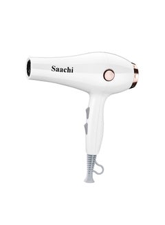 Saachi Hair Dryer NL-HD-5033-WH-White With 3 Temperature Settings White  - Image 1