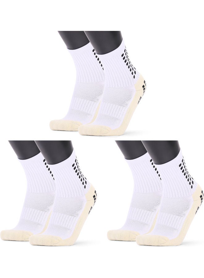 Generic Pair Of 3 Men's Anti Slip Football Socks 22x8x11cm  - Image 1