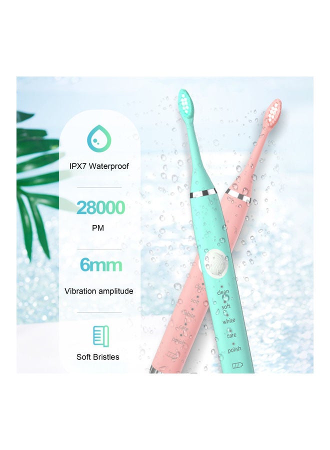 USB Charging 5-Modes Electric Rechargeable Toothbrush With Smart Timer White - Image 5