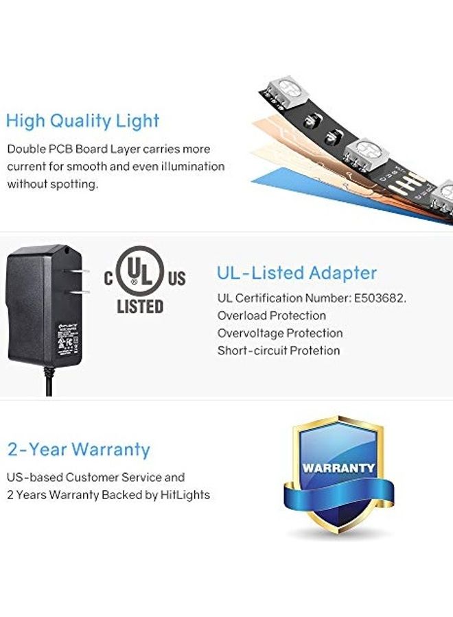 HitLights LED Strip Lights With Remote Multicolour 0.50kg - Image 4