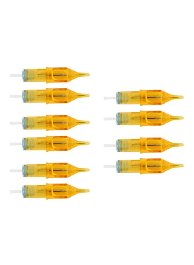 10-Piece 3RL Disposable Tattoo Needle Set Yellow - Image 1