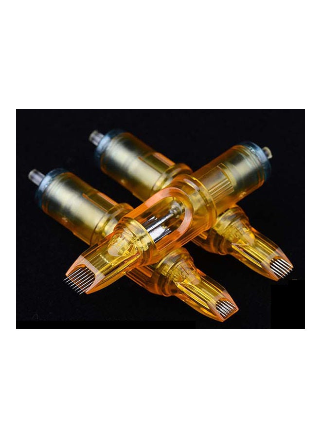 10-Piece 3RL Disposable Tattoo Needle Set Yellow - Image 2