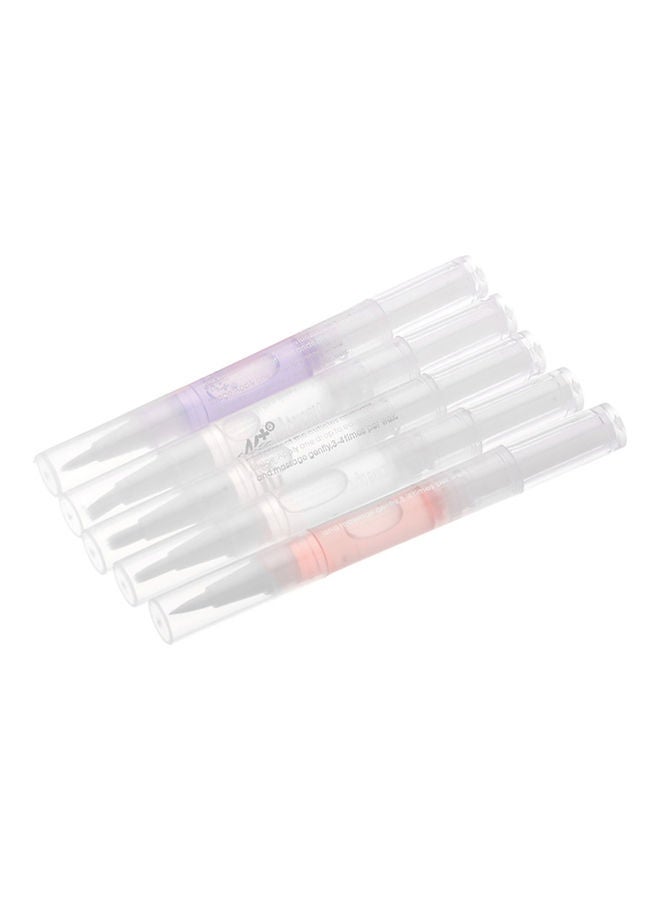 مجموعة من أقلام زيت للعناية بالأظافر والجلد المحيط بها مكون من 10 قطع شفاف - Image 4