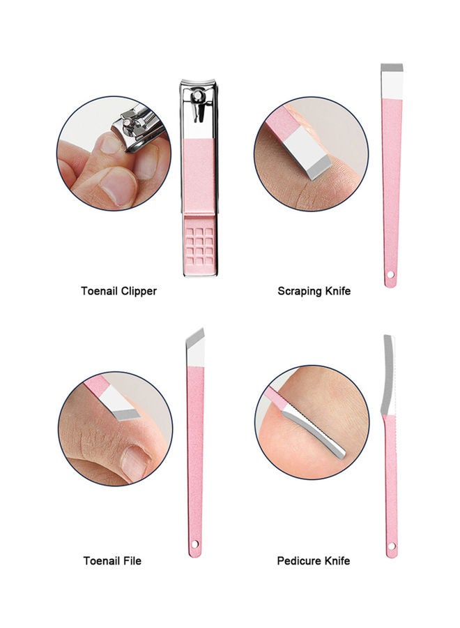 18-Piece Professional Pedicure And Manicure Tool Kit Rose Gold - v1629288569/N50234376A_5