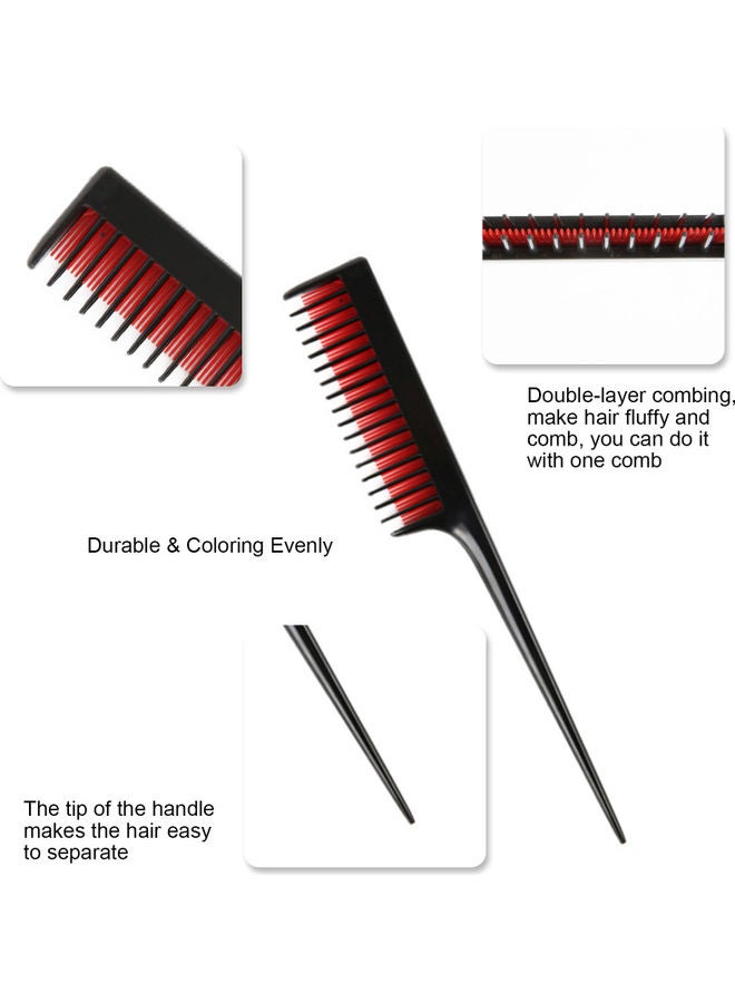 Hair Dye Brush Coloring Comb Black 20.5x3cm - Image 4
