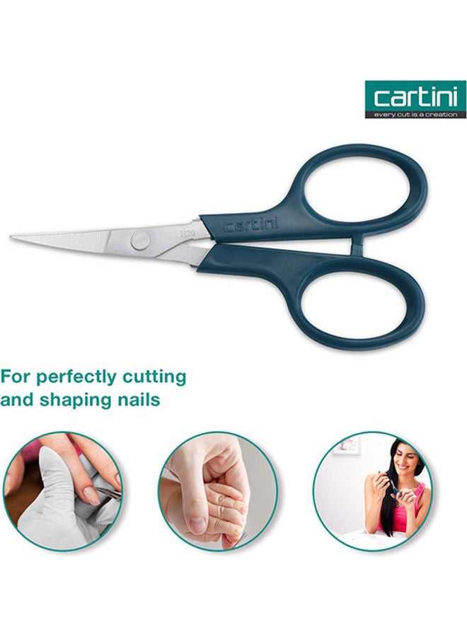 جودريج كارتيني مقص بطرف من الستانلس ستيل. أزرق. - Image 2