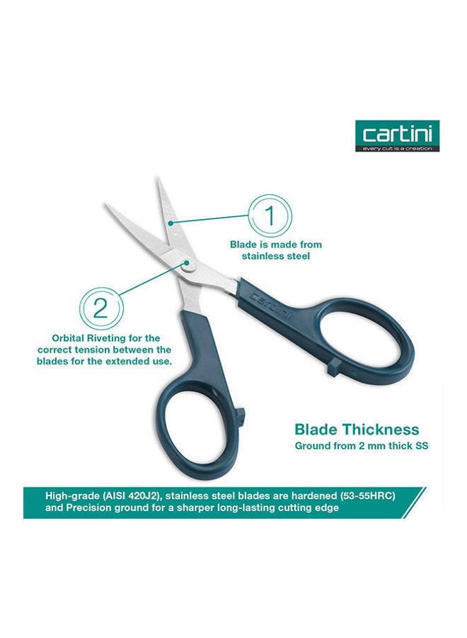 جودريج كارتيني مقص بطرف من الستانلس ستيل. أزرق. - Image 4