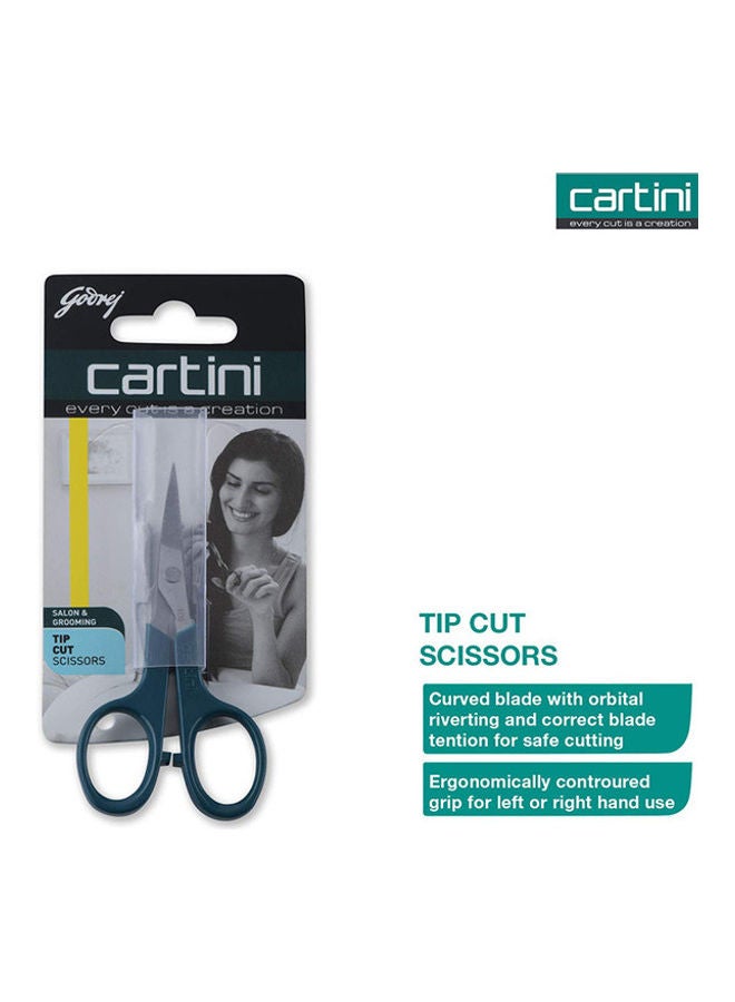 جودريج كارتيني مقص بطرف من الستانلس ستيل. أزرق. - Image 5