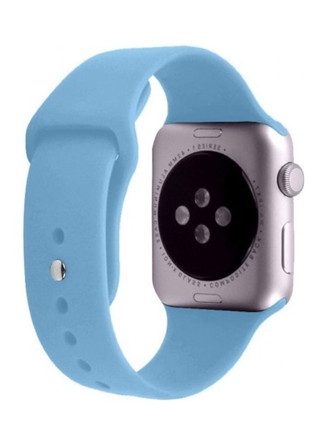 MARGOUN - Silicone Replacement Band For Apple Watch 42/44mm Cornflower - Image 1