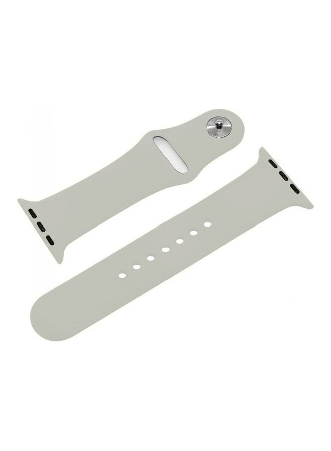MARGOUN - Silicone Replacement Band For Apple Watch 38/40mm Concrete - Image 1