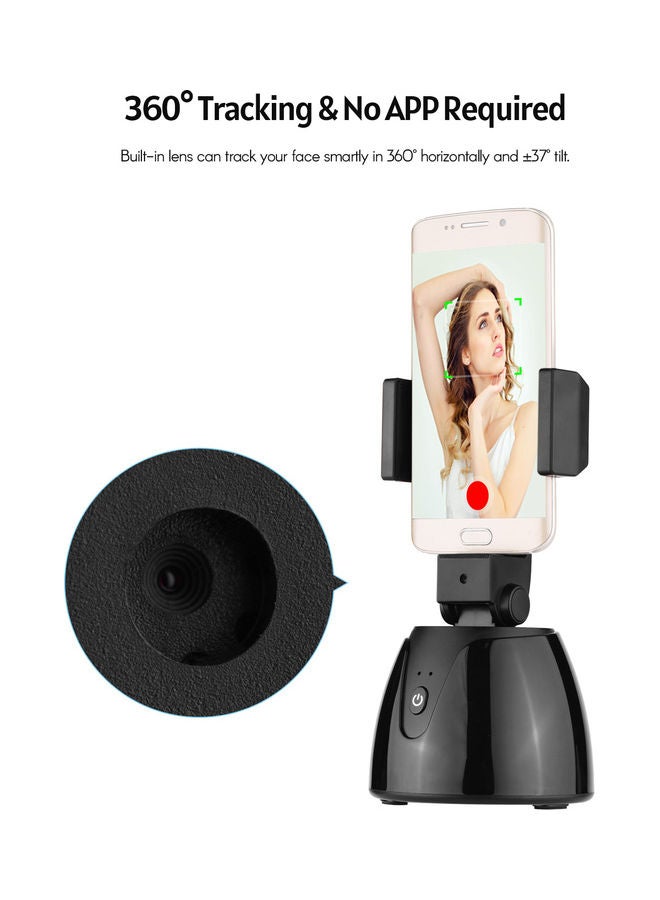Smart Tracking Selfie Stick Holder Black - Image 3
