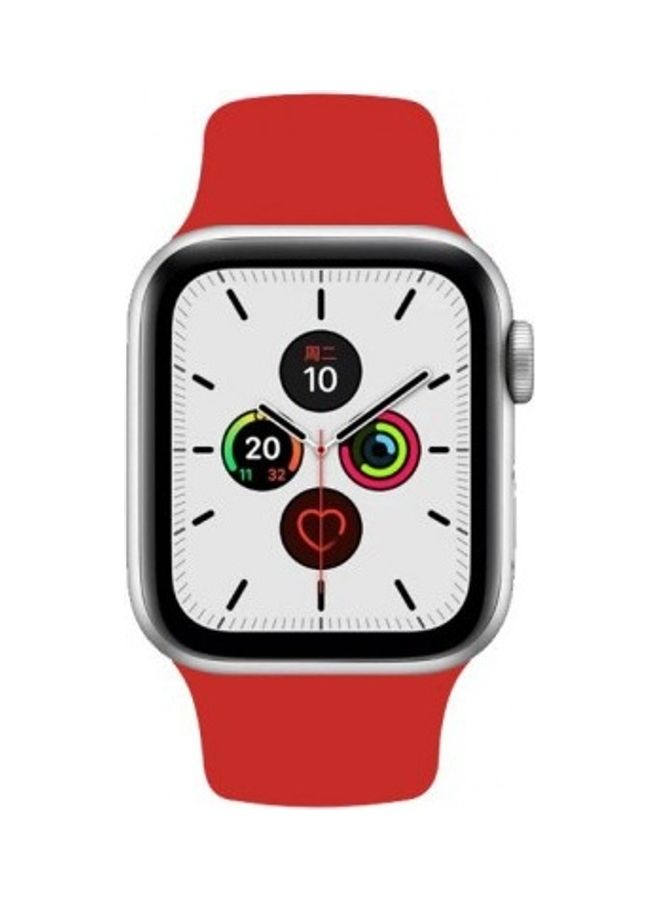 MARGOUN - Silicone Replacement Band For Apple Watch 42/44mm Red - Image 1
