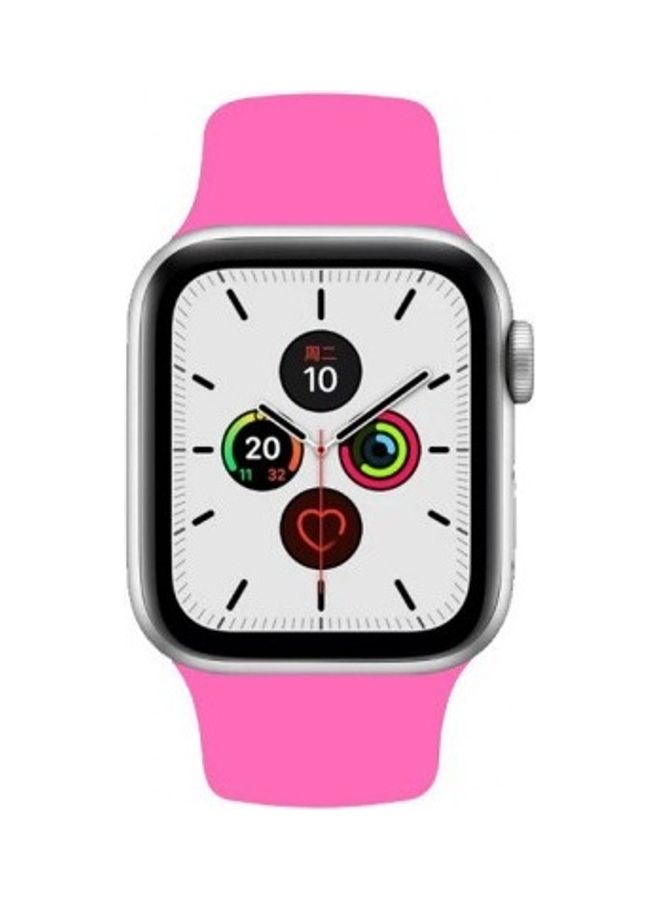 MARGOUN - Silicone Replacement Band For Apple Watch 38/40mm Barbie Pink - Image 1