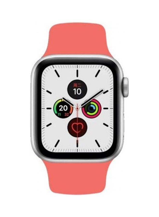 MARGOUN - Silicone Replacement Band For Apple Watch 42/44mm Pink - Image 1