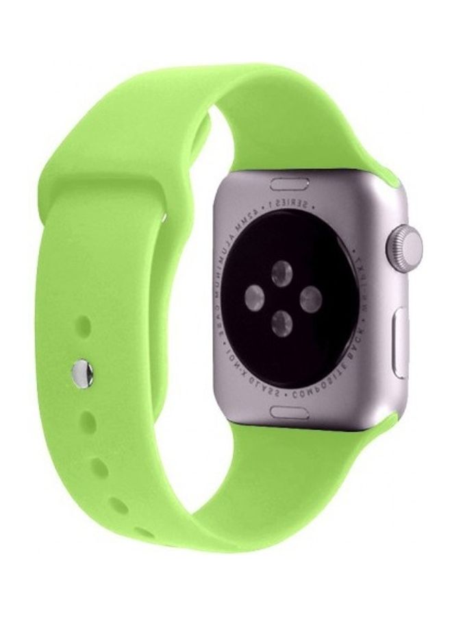 MARGOUN - Silicone Replacement Band For Apple Watch 42/44mm Green - Image 1