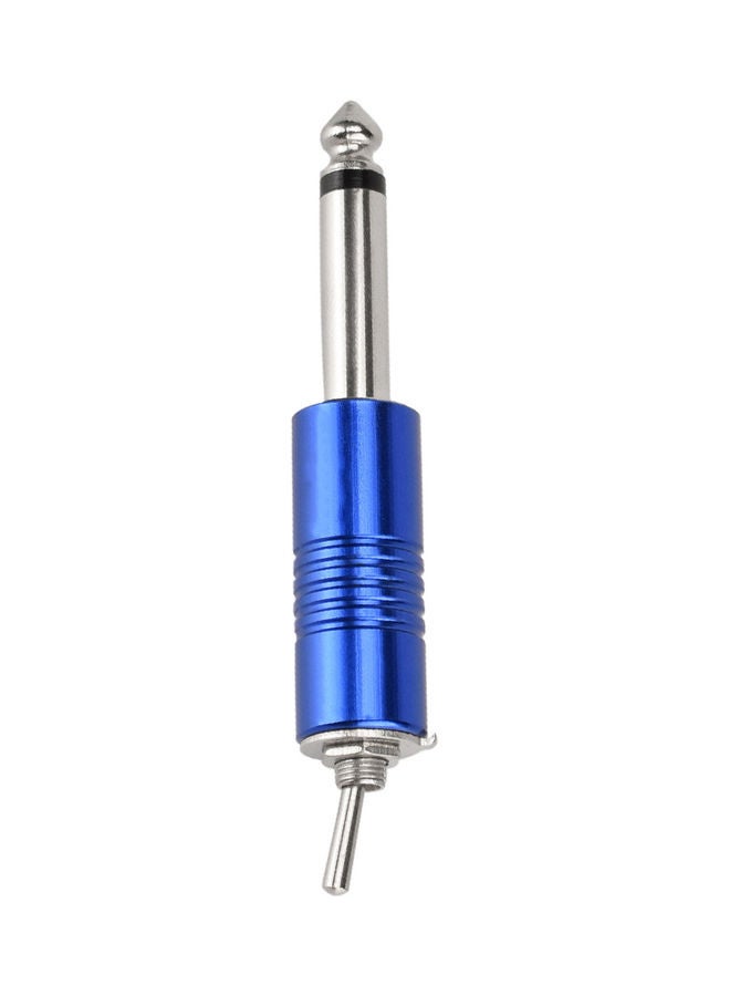 Cordless Switch Plug Replacement For Tattoo Kit Blue/Silver - Image 1