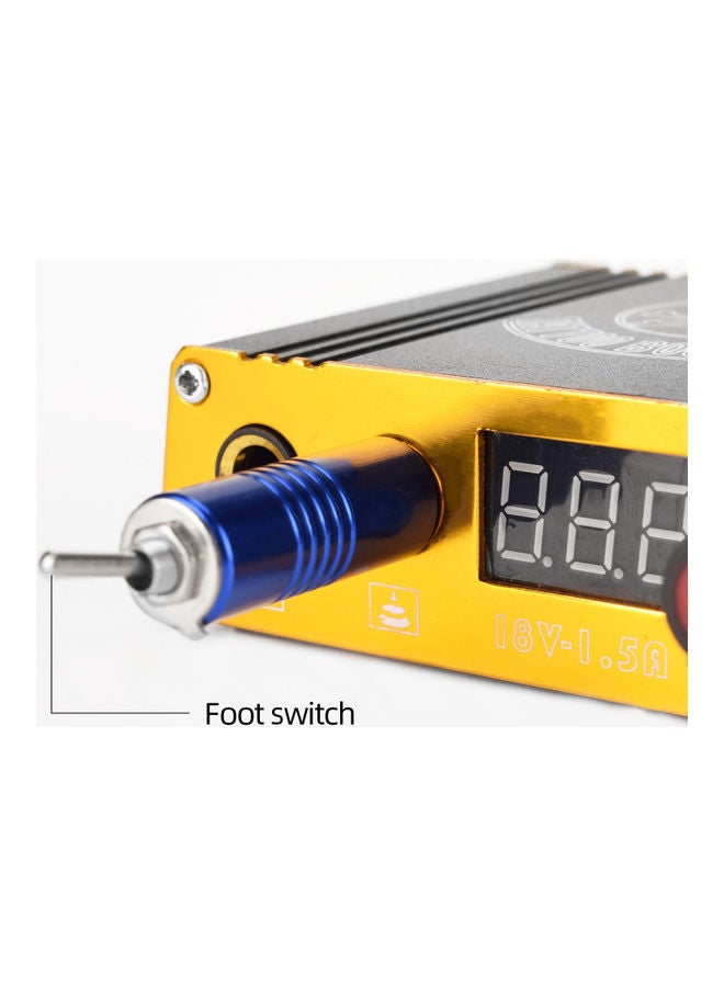 Cordless Switch Plug Replacement For Tattoo Kit Blue/Silver - Image 4