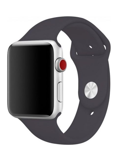 Silicone Replacement Band For Apple Watch 42/44mm Cocoa