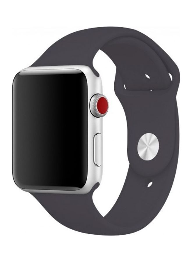 MARGOUN - Silicone Replacement Band For Apple Watch 42/44mm Cocoa - Image 1