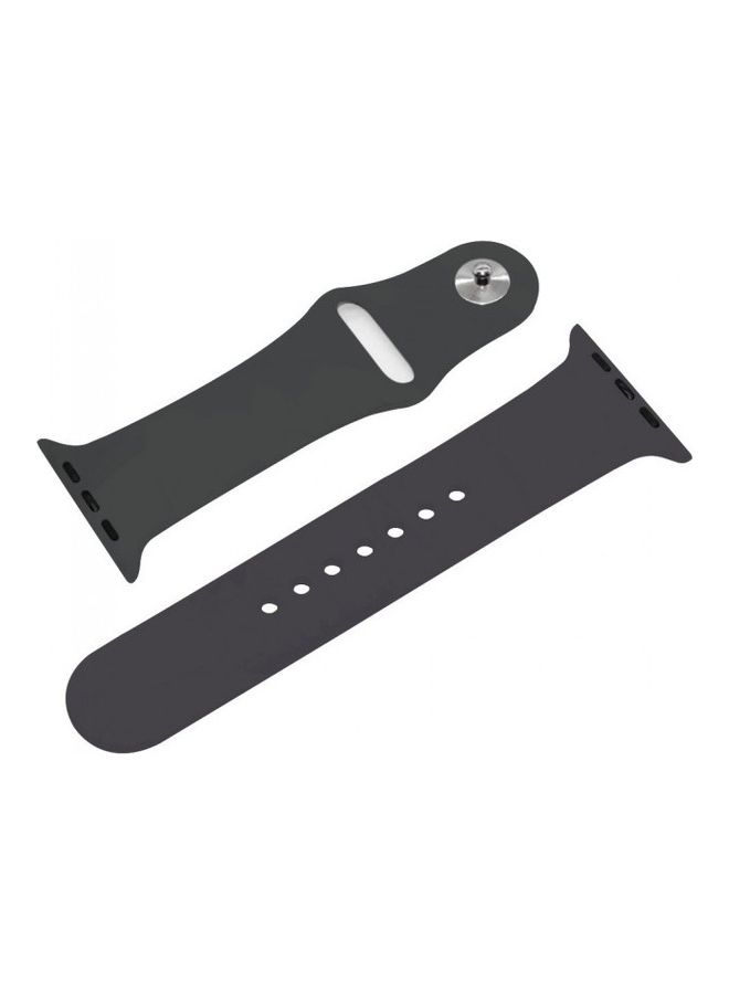 MARGOUN - Silicone Replacement Band For Apple Watch 42/44mm Cocoa - Image 1
