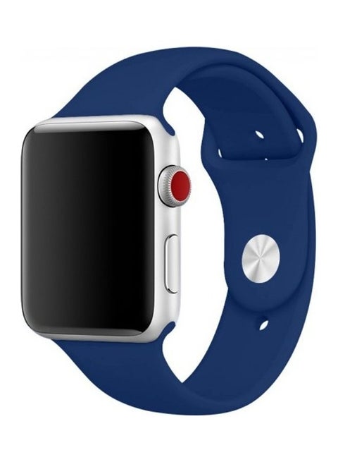 Silicone Replacement Band For Apple Watch 38/40mm Ocean Blue