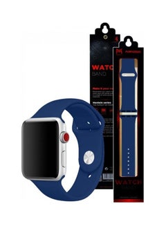 MARGOUN Silicone Replacement Band For Apple Watch 38/40mm Ocean Blue  - Image 4