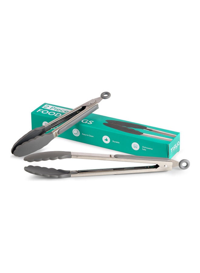 Insiya - Tongs For Cooking With Silicone Tips Assorted - Image 1